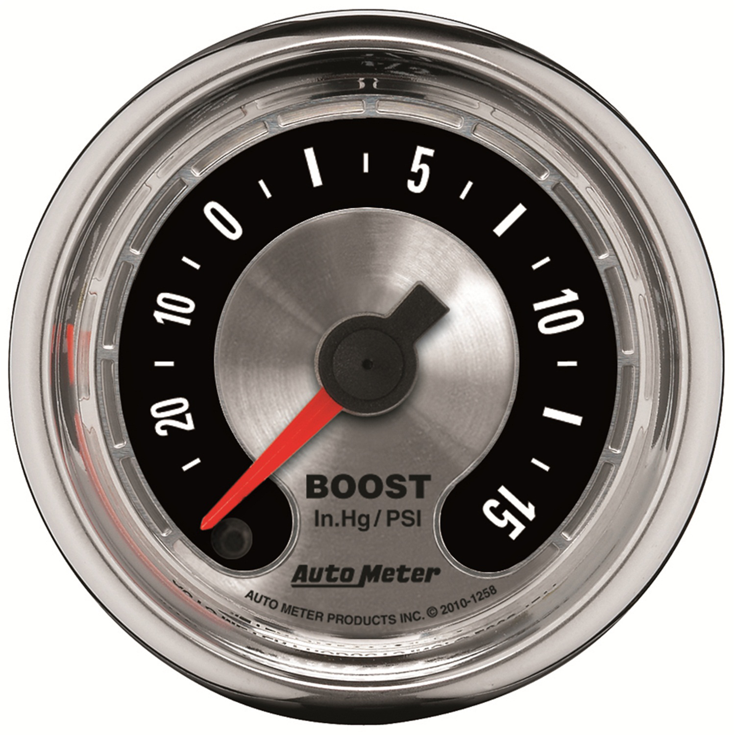 AutoMeter 2-1/16 In. BOOST/VACUUM, 30 IN HG/15 PSI, AMERICAN MUSCLE